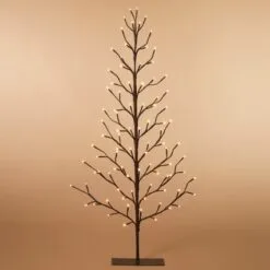 2 Dimensional Electric Lighted Willow Tree - 4ft