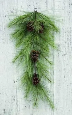 Mixed Needle Pine Teardrop Swag - 36 Inch