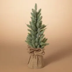 Artificial Table Top Spruce Tree With Burlap Base - 17in