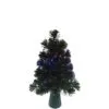 Artificial Tree - Fiber Optic Green Christmas Tree With LED Color Changing Lights - 18in -Holiday Ornaments Sales artificial tree fiber optic green christmas tree with led color changing lights 18in 15