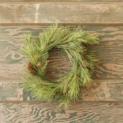 Long Needle Pine Candle Ring - 6in