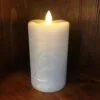 Flameless Pillar Candle - Mirage Gold - Warm Sand - 5in X 3in -Holiday Ornaments Sales battery operated pillar candle mirage gold led candle warm sand 360 degree 5in x 3in 20