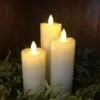 Flameless Pillar Candle Set - Mirage Gold - Cream - Set Of 3 1 Flameless Pillar Candle Set - Mirage Gold - Cream - Set Of 3 -Holiday Ornaments Sales battery operated pillar candle set mirage gold led candles cream 360 degree set of 3 13