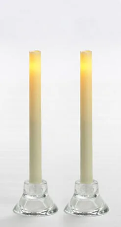 Flameless Taper Candle - Candle Impressions - Cream - 9in - 2pk