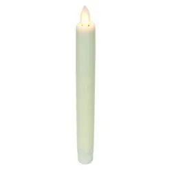 Flameless Taper Candle - Mystique LED - Ivory - 8in