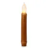 Battery Taper Candle - Mustard Wax - 6in - Pack Of 2 -Holiday Ornaments Sales battery operated taper candle mustard taper candles battery operated pack of 2 29