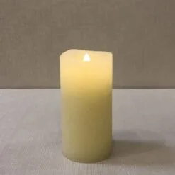 Battery Pillar Candle With Timer - 2x4 - Ivory