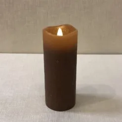 Battery Pillar Candle With Timer - 2x5 - Spice