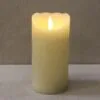 Battery Pillar Candle With Timer - 6x3 - Ivory