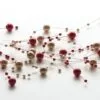 Beaded Garland - Burgundy & Gold Pearl - 5ft 1 Beaded Garland - Burgundy & Gold Pearl - 5ft -Holiday Ornaments Sales beaded garland burgundy gold pearl 5ft 12
