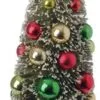 Bottle Brush Tree - Sisal Tree With Ornaments - 12in -Holiday Ornaments Sales bottle brush tree sisal tree with ornaments 12in 12