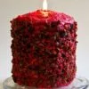 Cake Candle - Homespun Harvest - 5in X 4.5in -Holiday Ornaments Sales cake candle homespun harvest 9