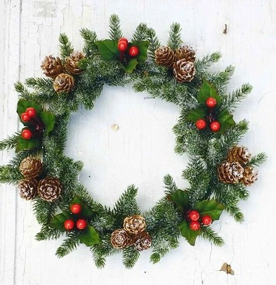 Icy Berry With Mini Pine Cone Candle Ring - 6in 3 Icy Berry With Mini Pine Cone Candle Ring - 6in