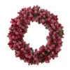 Burgundy Frost Candle Ring - 3.5in -Holiday Ornaments Sales candle ring red frost candle ring 6 5 25
