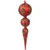 Christmas Glass Finial Ornament - Red/Green/Gold - 15.25in -Holiday Ornaments Sales christmas glass finial ornament red green gold 15 25in 9