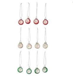 Christmas Ornament - "Christmas Ball Ornament Set" - Set Of 12