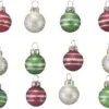 Christmas Ornament - "Miniature Christmas Ball Ornament Set" - Set Of 12 -Holiday Ornaments Sales christmas ornament miniature christmas ball ornament set set of 12 18