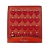 Glass Ornament - Mini Red Hearts - Set Of 20 -Holiday Ornaments Sales christmas ornament miniature red hearts ornament set set of 20 27