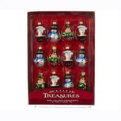 Glass Ornament - Petite Treasures - Set Of 12