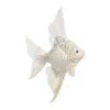 Christmas Ornament - White & Gold Angelfish - 10in -Holiday Ornaments Sales christmas ornament white gold angelfish 10in 12