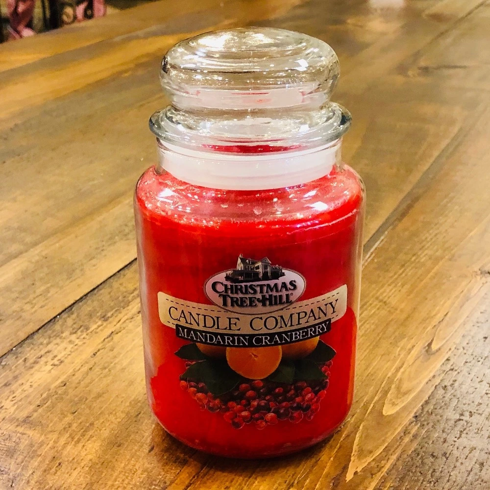Christmas Tree Hill Candle - Mandarin Cranberry - 26oz 3 Christmas Tree Hill Candle - Mandarin Cranberry - 26oz
