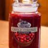 Christmas Tree Hill Candle - Cranberry - 26oz -Holiday Ornaments Sales christmas tree hill fragranced candle 22 oz jar cranberry 19