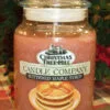 Christmas Tree Hill Candle - Buttered Maple Syrup - 26oz -Holiday Ornaments Sales christmas tree hill fragranced candle 22oz jar buttered maple syrup 18