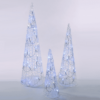 Clear Lighted Tree Cones - Remote Control Multicolor - 3pc Set -Holiday Ornaments Sales clear lighted tree cones remote control multicolor 3pc set 16