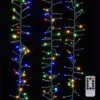 Cluster Garland Lights - 1300 Multicolor LED Lights - Green Wire - 44ft