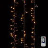 Cluster Garland Lights - 500 Warm White LED Lights - Brown Wire - 36.5ft -Holiday Ornaments Sales cluster garland lights 500 warm white led lights brown wire 36 5ft 12