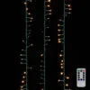 Cluster Garland Lights - 500 Warm White LED Lights - Green Wire - 36.5ft