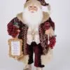 Karen Didion Santa - 16in - Sparkling Burgundy Wine 2020 -Holiday Ornaments Sales decorative figurine wine santa figurine 16 12