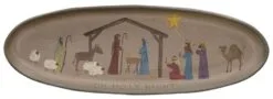 Decorative Wooden Tray - Oh Holy Night - 20.5in
