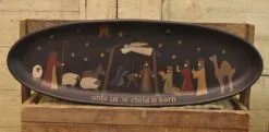 Decorative Wooden Tray - Decorative Nativity Tray