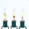 Electric Light Set - Flicker Flame Lights - Set Of 10 -Holiday Ornaments Sales electric light set flicker flame 10 light set with flicker bulbs 28