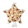 Electric Tree Topper - Birch Rattan Star With Berry - 10.9in -Holiday Ornaments Sales electric tree topper birch rattan star with berry 10 9in 12