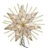 Electric Tree Topper - 7-Point Capiz Star - 14in -Holiday Ornaments Sales electric tree topper capiz star 14 27