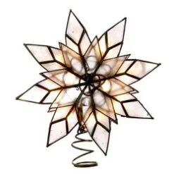 Electric Tree Topper - Capiz Star - 8.5in
