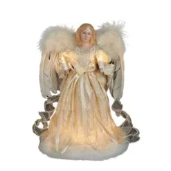 Electric Tree Topper - Ivory Angel - 12in