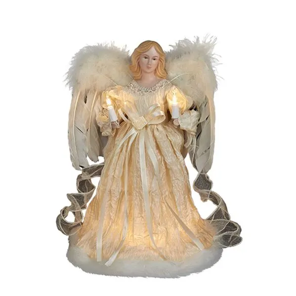 Electric Tree Topper - Ivory Angel - 12in 3 Electric Tree Topper - Ivory Angel - 12in