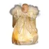 Electric Tree Topper - Ivory & Gold Angel - 9in -Holiday Ornaments Sales electric tree topper ivory gold angel electric tree topper 9 32