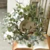 Eucalyptus Candle Ring - Crisp Air - 6.5in -Holiday Ornaments Sales eucalyptus candle ring crisp air 6 5in 12