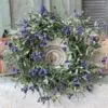 Floral Candle Ring - Savannah Buds Purple - 6in 1 Floral Candle Ring - Savannah Buds Purple - 6in -Holiday Ornaments Sales floral candle ring savannah buds purple 6in 12