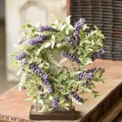 Floral Candle Ring - Wild Wonder Purple - 6in