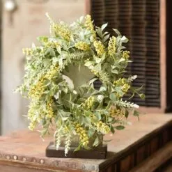 Floral Candle Ring - Wild Wonder Yellow - 6in