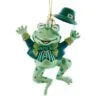 Glass Ornament - Irish Frog - 4.5in -Holiday Ornaments Sales glass ornament irish frog 4 5in 12