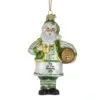 Glass Ornament - Irish Santa With Beer - 5in -Holiday Ornaments Sales glass ornament irish santa with beer 5in 12