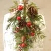Jingle Pine Teardrop Swag - 26 Inch -Holiday Ornaments Sales jingle pine teardrop swag 26in 13