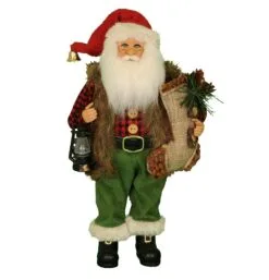 Karen Didion Santa - 12in - Lighted Woodland 2018