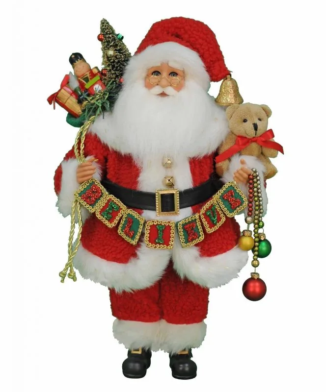Karen Didion Santa - 16in - Believe 2019 3 Karen Didion Santa - 16in - Believe 2019